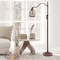 Lalia Home Vintage Arched 1 Light Floor Lamp with Iron Mesh Shade, Red Bronze - Image 8 of 9
