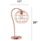 Lalia Home 20 in. Arched Metal Cage Table Lamp - Image 7 of 7