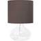 Simple Designs Glass Raindrop 13.5 in. Table Lamp - Image 1 of 9