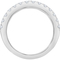 Badgley Mischka 14K White Gold 1/2 CTW Lab Grown Diamond Anniversary Ring Size 7 - Image 3 of 3