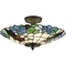 Dale Tiffany Pansy 9 x 16 in. Semi Flush Mount Ceiling Lamp - Image 1 of 2