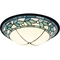 Dale Tiffany Green Leaves 5.75 x 15 in. LED Dome Flush Mount Ceiling Lamp - Image 1 of 2
