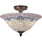 Dale Tiffany Johana Mosaic 10.5 x 13.25 in. Semi Flush Mount Ceiling Lamp - Image 1 of 2
