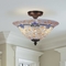 Dale Tiffany Johana Mosaic 10.5 x 13.25 in. Semi Flush Mount Ceiling Lamp - Image 2 of 2