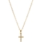 Karat Kids 14K Yellow Gold 15 In. Pave Cubic Zirconia Cross Necklace - Image 1 of 3