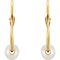 Karat Kids 14K Yellow Gold 10mm Hoop/Pearl Earrings - Image 2 of 3