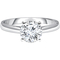 Ray of Brilliance 14K White Gold 1 ct. Lab Grown Round Diamond Solitaire Ring - Image 1 of 4