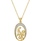 She Shines 14K Gold Over Sterling Silver 1/10 CTW Diamond Mom Child Pendant - Image 1 of 2