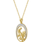 She Shines 14K Gold Over Sterling Silver 1/10 CTW Diamond Mom Child Pendant - Image 2 of 2
