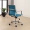 Abbyson Sorento Silver Finish Faux Leather Office Chair - Image 2 of 3