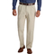 Haggar Iron Free Khaki Classic Fit Pleat Front Hidden Expandable Waistband Pants - Image 1 of 4