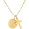 Esquire 14K Gold Over Sterling Silver St. Christopher Cross Pendant - Image 1 of 2