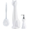 Allure 3 pc. Cat Toilet Brush Holder and Lotion Pump Set - Image 1 of 3