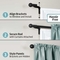 Zenna Home Smart Rods Easy Install No Measuring Cafe Window Rod, 48 to 120 in. - Image 3 of 4