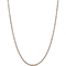 Sterling Silver and Rose Vermeil 2.5mm Diamond Cut Rope Chain - Image 1 of 2