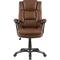 Coaster Brown Weathered Leatherette Adjustable Height Office Chair with Padded Arms - Image 1 of 6