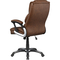 Coaster Brown Weathered Leatherette Adjustable Height Office Chair with Padded Arms - Image 4 of 6