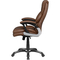 Coaster Brown Weathered Leatherette Adjustable Height Office Chair with Padded Arms - Image 5 of 6