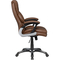 Coaster Brown Weathered Leatherette Adjustable Height Office Chair with Padded Arms - Image 6 of 6