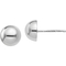 Sterling Silver Polished Button Earrings - Image 2 of 2
