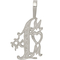 Sterling Silver Number 1 Mom Charm - Image 1 of 2