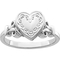 Rhodium Over Sterling Silver 10mm Locket Ring - Image 1 of 4