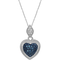 Sterling Silver 1/10 CTW Diamond Heart Pendant - Image 1 of 2