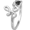 Animal's Rock Sterling Silver Black Diamond Accent Love Ring - Image 2 of 4