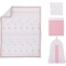 NoJo Tropical Flamingo Crib Bed Set 4 pc. - Image 2 of 6
