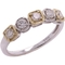 10K Two Tone Gold 1 CTW Diamond Band Size 7 - Image 1 of 2