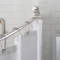 Bath Bliss Suction Cup Mount Curved Shower Rod in Chrome - Image 2 of 5