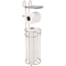 Bath Bliss Contemporary Toilet Paper Reserve and Dispenser with Phone Shelf - Image 4 of 6