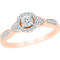 10K Rose Gold 1/5 CTW Diamond Promise Ring - Image 2 of 2