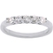 10K White Gold 1/2 CTW Five Stone Ladies Band - Image 1 of 3
