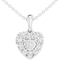 Sterling Silver 1 CTW Diamond Pendant and Earring Set - Image 2 of 5