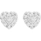 Sterling Silver 1 CTW Diamond Pendant and Earring Set - Image 5 of 5