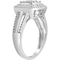 Sterling Silver 1/10 CTW Diamond Cushion Halo Ring - Image 3 of 3
