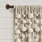 Lush Decor Boho Pom Pom Tassel Linen Window Curtain Panel Single 52x84 - Image 2 of 2