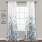 Lush Decor Zuri Flora Sheer Window Curtain Panels Set - Image 1 of 2