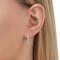 Love Honor Cherish 10K White Gold 1/2 CTW Diamond Front & Back Hoop Earrings - Image 3 of 4