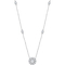 Love Honor Cherish 10K White Gold 1 CTW Diamond Station Necklace - Image 1 of 4