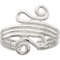 Sterling Silver Polished Scroll Toe Ring - Image 1 of 3