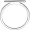 Rhodium Over Sterling Silver Polished Bar Ring - Image 2 of 3