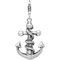 Sterling Silver Amore La Vita Rhodium Plated 3D Antiqued Anchor Rope Charm - Image 1 of 2