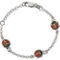 Kids Sterling Silver Red Enamel Ladybugs Bracelet - Image 1 of 3
