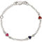 Kids Sterling Silver 5 in. Enamel Multicolored Heart Bracelet - Image 1 of 3