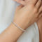 Kids Rhodium Over Sterling Silver Diamond-Cut Slip-On Bangle Bracelet - Image 3 of 3