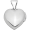 Rhodium Over Sterling Silver 13mm Heart Locket - Image 2 of 4