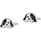 Sterling Silver Rhodium Plated Childs Enameled Puppy Post Earrings - Image 2 of 2