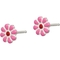 Sterling Silver Madi K Enamel Flower Post Earrings - Image 2 of 2